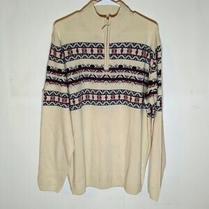 Scandia woods men's  Nordic sweater Size L. Warm